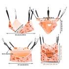 4pcs Small Pet Hanging Hammock Bed Cage Swing Nest For Hamster Guinea Pig Bed