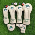 Multicolor Golf Driver Fairway Wood Hybrid Ut Putter Mallet Club Cover Magnetic