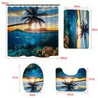 Polyester Print Fabric Shower Curtain For Bathroom 70 Inches Long Not Fade Soft