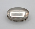 Vintage Sterling Silver 925 Oval Pill Snuff Trinket Box 9 14g