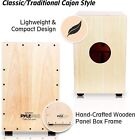 Pyle String Cajon - Wooden Percussion Box  With Internal Guitar Strings- Pcjd18