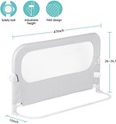 Baby Bed Rail Guard For Toddlers - 47  Toddler Bed Side Rails For Twin  Full 