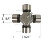 5-178x Osr 1350 Series U-joint Greaseable Compatible With Ford