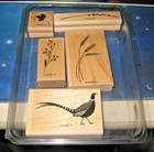 Stampin  Up  Nature Silhouettes   Autumn Days Rubber Stamp Sets Lot Of 2 New 