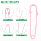 30-pack Large Safety Pins  2  Blanket Pin For Fashion clothes craft  pink 