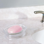 Idesign Franklin Bar Soap Dish For Bathroom Vanities  Kitchen Sink - Clear 45120