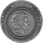 Hera   Juno 2 Oz Antique Finish Silver Coin 5  Niue 2022
