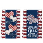 4th Of July Kitchen Towels Patriotic Decorations Stripe Stars Heart Dish 