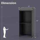 Podium Stand 46  Hostess Stand For Speakers With Storage Shelf   Cable Holes