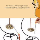 Tingsha Chime Bells 2 5  Table Healing Bell Striker Tibetan Finger Cymbals Padme