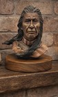 Neil J Rose Sound Of Silence Native American Elder Bust Sculpture Ltd Ed  1464
