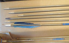 15 Vintage Bear Archery Arrows Wood Blue Stripe 29-3 4   Needs Fletching Work