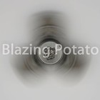 Metal Shield Hand Tri Spinner Fidget Gyro Desk Toy Edc Adhd Kids adult - Silver