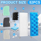 52 Pcs Replacement Filter Media Kit Compatible With Fluval 306 307 Aquarium Filt
