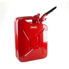 Red Authentic Empty Jerry Can And Spout System 20 Liter
