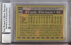 Frank Thomas 1990 Topps Signed Rookie Card Rc  Bgs 10 Auto Slabbed  414 Rc