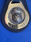 Vintage Military Horse Brass 5th Foot Northumberland Fusiliers On Leather Strap 