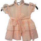 Party Look Vintage Baby Girls Organza Lace Dress No Size Tag