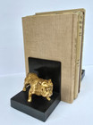 Vintage Pair Of Nuart Creations Art Deco Metal  bulldog  Bookends
