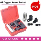 5pcs Oxygen Sensor Socket Vacuum Wrench O2 M12 M18 Tool Renew Thread Chaser Set