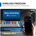 Pianoprodigy  24-key Smart Wireless Midi Keyboard - Portable Learning Piano With