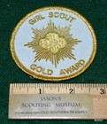 Vintage Girl Scout Gold Award Patch - Free Shipping