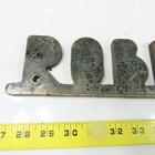 Robinson Vintage Industrial Cast Iron Machinery Equipment Logo Nameplate Sign