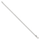 925 Sterling Silver Polished 10 Inch 2 8mm Open Elongated Link Chain Anklet