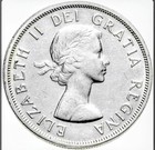 1958 Canada          Silver Dollar Totem Pole Uncirculated