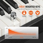 88 Key Fully Weighted Digital Piano Dual Keyboard Speakers Sustain Pedal