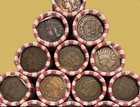 Unsearched Wheat Penny Roll W  Indian Head Ender - Estate collection Purchases
