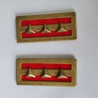 Pair Wwii China Kmt Army Captain Rank Badge Collar Insignia