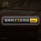 Earlfamily Brazzers com 3pcs Reflective Magnetic Sticker 13cm 2 3cm Trunk Bumper