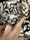 Boden Womens Black white Floral Smocked Off Shoulder Short Sleeve Dress Us 8
