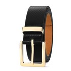 Risantry Women s Black Belt Gold M  Fit Waist Size 32 -36   Stripe