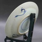 Old Blue And White Flower And Bird Pattern Chinese Porcelain Plate