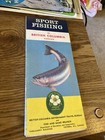 Vintage Map 1961 Sport Fishing In British Columbia Canada Road Map