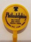 Philadelphia Blended Whisky Yellow Plastic Swizzle Stick Drink Stirrer