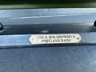 Vintage Wood Model Ship Boat Circa  1836 Shipwreck Portland  Maine 17x15