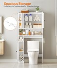 Hoobro Over The Toilet Storage Cabinet Farmhouse Bathroom Storage Organizer