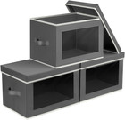 Storage Bins With Lids - Fabric Storage Boxes With Lids  Collapsible Storage    