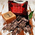 Norse Cedar Rune Tiles Elder Futhark Rune Tile  Gift Set   no Box Runes Only 