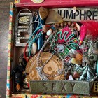 Vintage Junk Drawer Lot Miscellaneous Estate Items Mixed Cigar Box Treasure