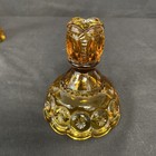 Set Of 2 Vtg Le Smith Amber Moon   Stars Candlestick Holders Mcm Decor 4 5   