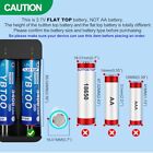 Universal 18650 Rechargeable Flat Top Battery Charger Set  4 Pack 3400 Mah 3    