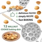 Walnut Cookie Mold Pastry Oreshki Nuts 12 Mold Skillet - Ussr Maker 12 Wells