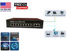 8 Port Poe Switch With 2 Uplink 120w Extend To 250 Meter Unmanaged 803 af at