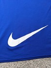 Vintage 90s Nike Hockey Jersey Center Swoosh Practice Blank Blue Mens Large
