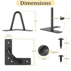 4  Hairpin Table Legs  Set Of 4 Metal Furniture Legs With Floor Protectors Fo   