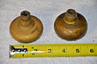Antique Solid Brass Smooth Victorian Door Knob 1900   s Art Noveau